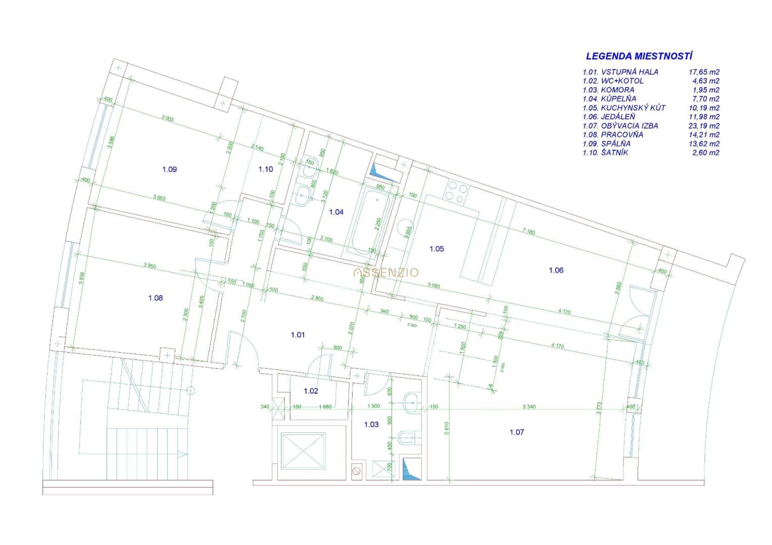 Rent Two bedroom apartment, Two bedroom apartment, Kysucká, Bratislava